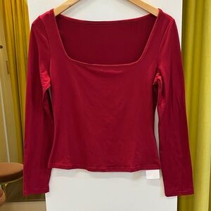 Red Long Sleeve Tee